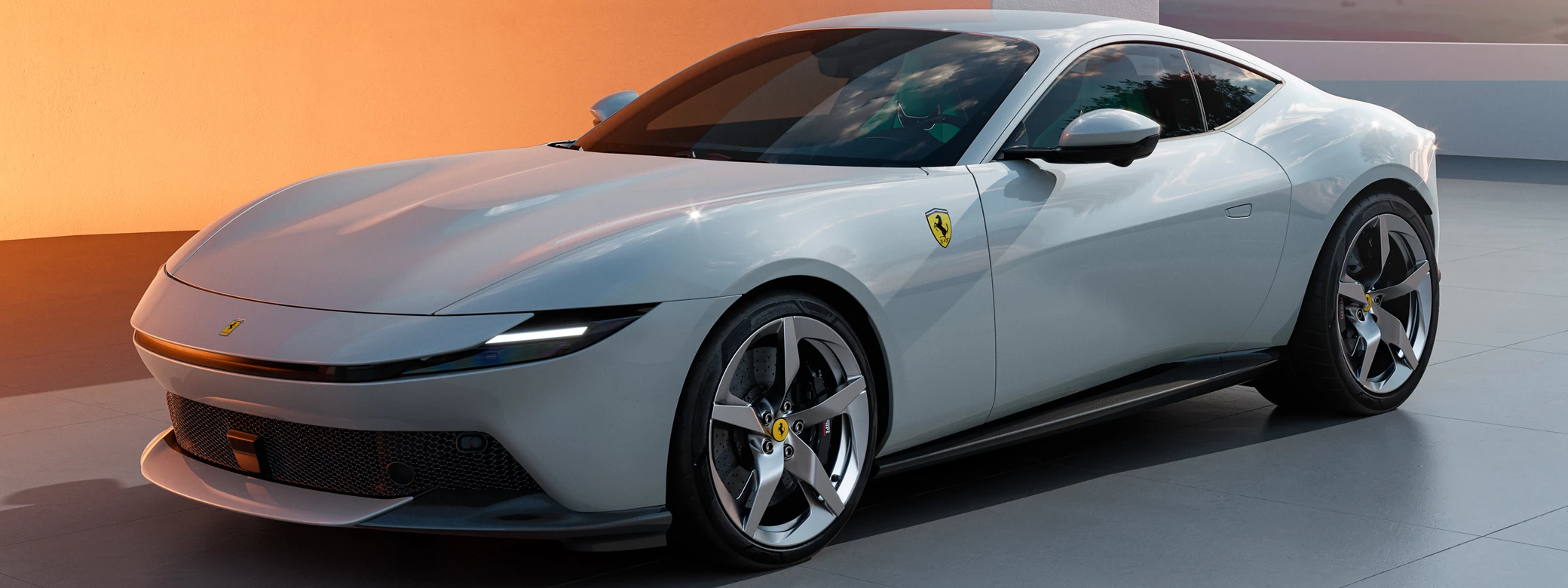���� ���������� Ferrari Amalfi (Bianco Artico) - 2025 - Car wallpapers