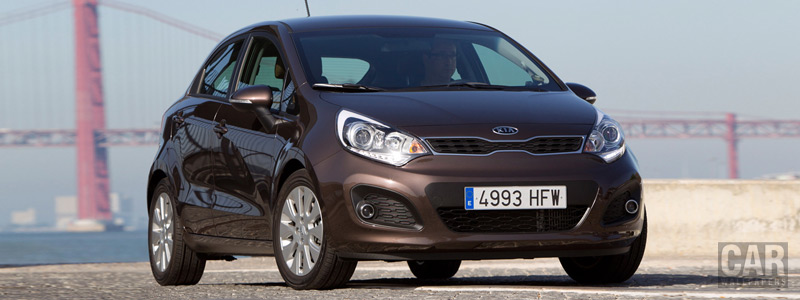 ���� ���������� Kia Rio 5door Brown - 2011 - Car wallpapers