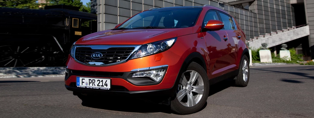 ���� ���������� Kia Sportage (Techno Orange) - 2010 - Car wallpapers