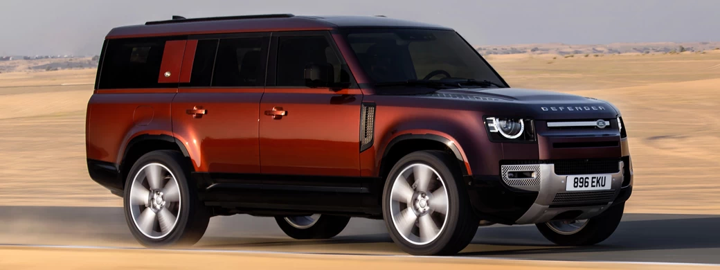 ���� ���������� Land Rover Defender 130 P400 SE (Sedona Red) - 2023 - Car wallpapers