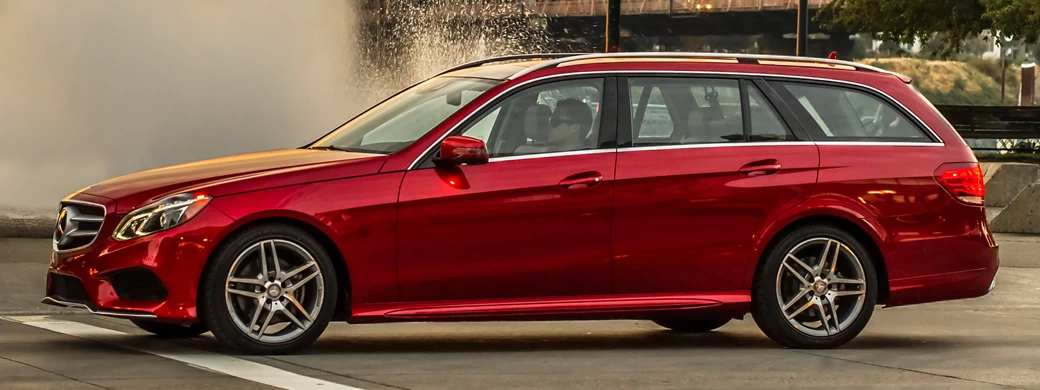 Обои автомобили Mercedes-Benz E350 4MATIC AMG Sports Package Wagon US-spec - 2014 - Car wallpapers