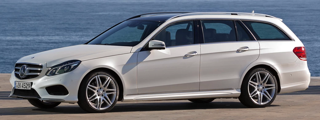 Обои автомобили Mercedes-Benz E300 BlueTec HYBRID Estate AMG Sports Package - 2013 - Car wallpapers