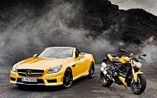   Mercedes-Benz SLK55 AMG and Ducati Streetfighter 848 - 2011