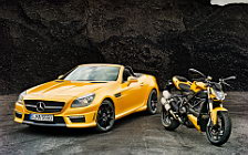   Mercedes-Benz SLK55 AMG and Ducati Streetfighter 848 - 2011