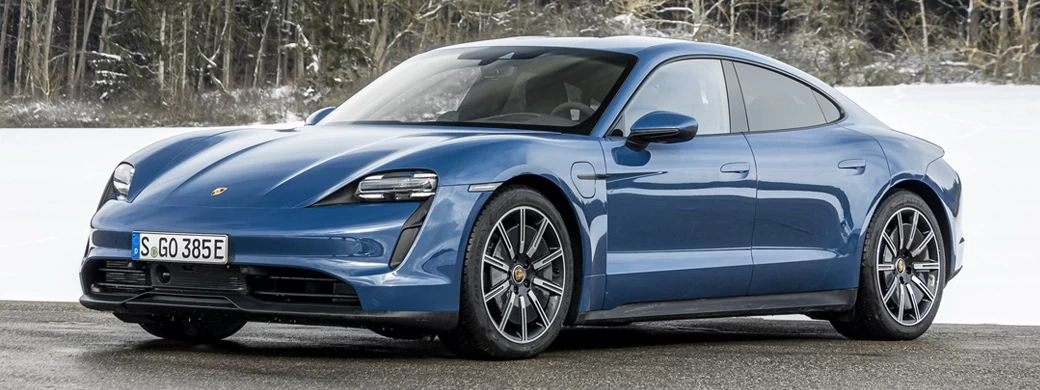   Porsche Taycan (Neptune Blue) - 2021 - Car wallpapers