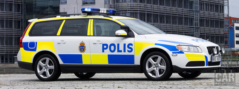 ���� ���������� Volvo V70 Police - 2008 - Car wallpapers
